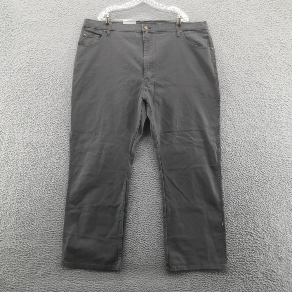 NWT Dickies Duck Carpenter Jeans Size 44x32 Gray Relaxed Fit Canvas Work Pants